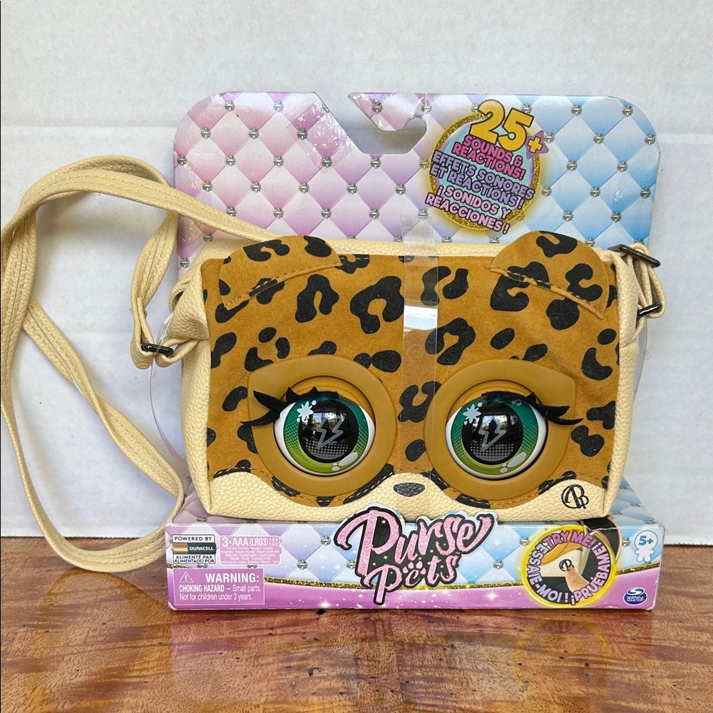 PURSE PETS Leopard Kids Bag Responds to Touch!
